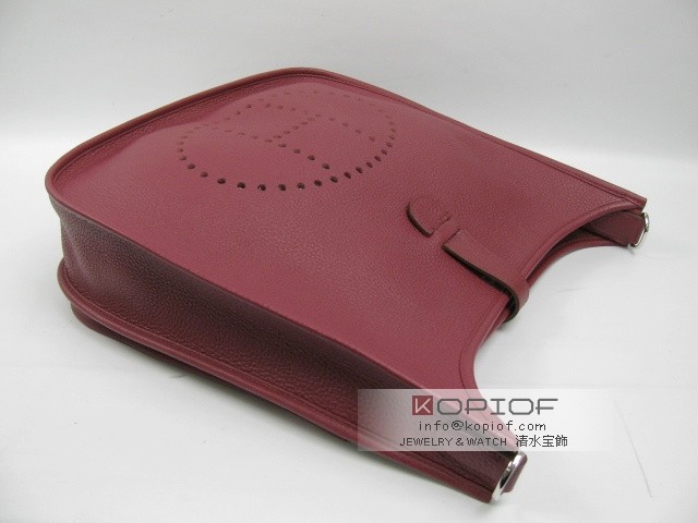 エルメス エヴリン スーパーコピー(トロア)GM トリヨンクレマンス ルビー(シルバー金具) her125